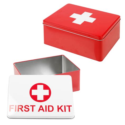 metal first aid box empty